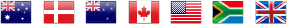 Australia, Denmark, New Zealand, Canada, USA, South Africa, UK